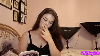 Mistress Xo Bunny Thick Layna Brunette With Green Eyes Smokes While Ignoring You Unworthy Slave thumbnail
