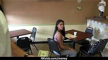 Slutty amateur babe is paid cash from some crazy public sex 22