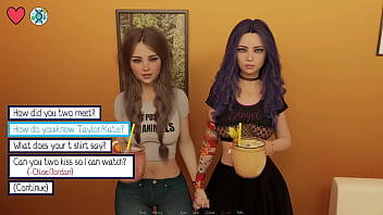 Elmwood university #05 kissing the hot black girl at the college party