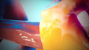 Yellow bitch makes out a guy's penis