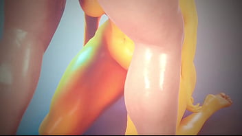 Yellow bitch makes out a guy's penis