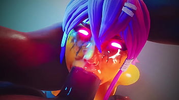 Yellow bitch makes out a guy's penis