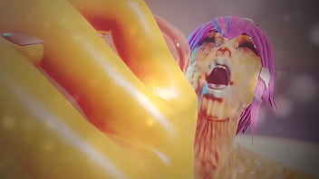 Yellow bitch makes out a guy's penis