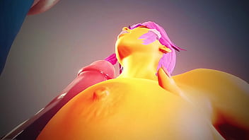 Yellow bitch makes out a guy's penis