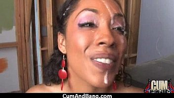 Ebony entertains a group of whites 14