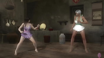 Two hot maids catfighting