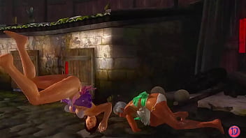 Two hot maids catfighting