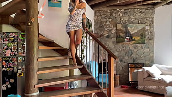 The best birthday surprise a real cock giving me until my ass is filled with milk