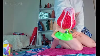 Strawberries & cream plugging my cum filled asshole