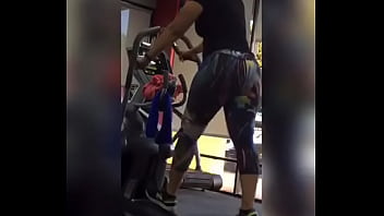 Big ass in the gym