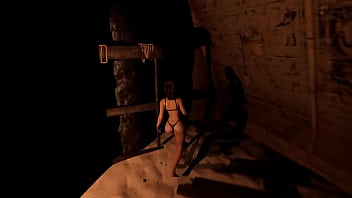 Lara croft and the exploration of an abandoned temple the tomb's magical twisted rituals