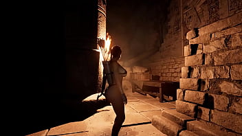 Lara croft and the exploration of an abandoned temple the tomb's magical twisted rituals