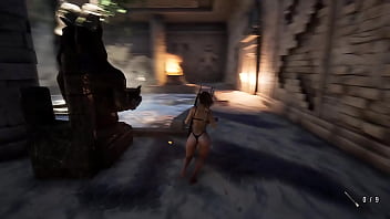 Lara croft and the exploration of an abandoned temple the tomb's magical twisted rituals