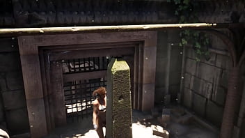 Lara croft and the exploration of an abandoned temple the tomb's magical twisted rituals