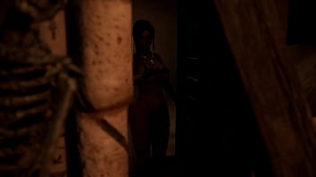 Lara croft and the exploration of an abandoned temple the tomb's magical twisted rituals