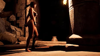 Lara croft and the exploration of an abandoned temple the tomb's magical twisted rituals