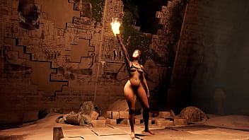 Lara croft and the exploration of an abandoned temple the tomb's magical twisted rituals