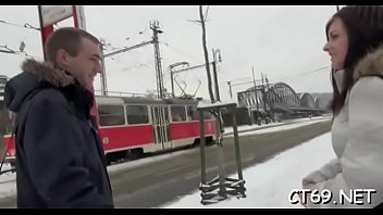 Moist gap of a bitch endures deep penetration by a massive cock