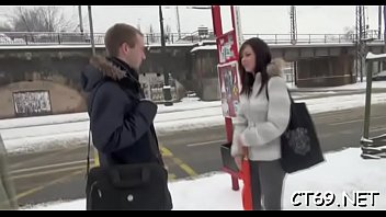 Moist gap of a bitch endures deep penetration by a massive cock