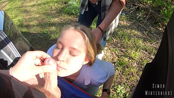 Perverted wife made her friend to suck me off and take a ton of cum on her face