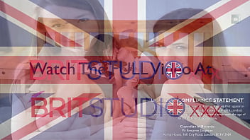 Two british students have a masturbation race in their uniforms