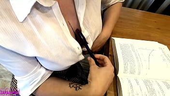 Teacher fills his student's ass with a lot of cum