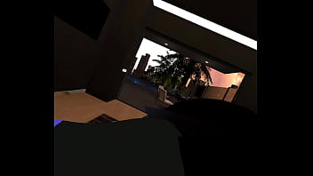 Mute cat grinds against bunny momma's clit until they both cum