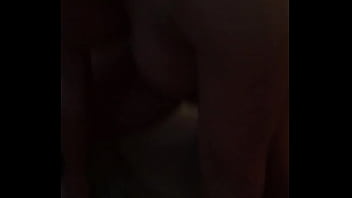 Jessasbootie rides a big suction cup dildo and she cums on it