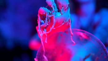 Sexy feet crushing cup noodles