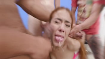 4 on 1 little chloe dap pee bbc