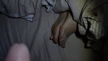 Cum on s chinese gf feet