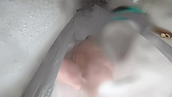 Showering with my vibrator