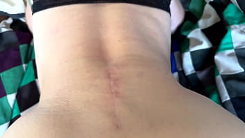 Finishing up doggy then exhausted