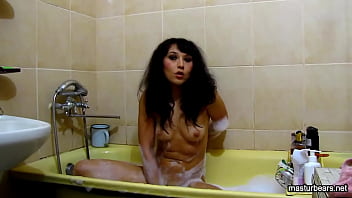 Ukrainian milf fingering in a foamy bath Ukrainian milf fingering in a foamy bath