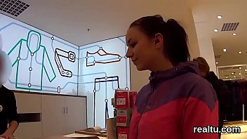 Glamorous czech nympho gets seduced in the mall and poked in pov