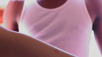 In this hot scene she takes it from behind with her silver stilettos on