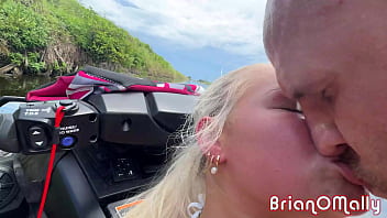 Fucking hot blonde teen harley king on a jet ski