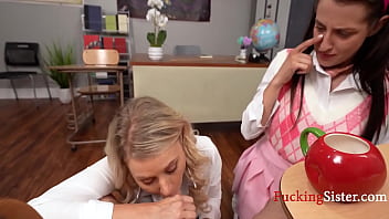 Rule breaking milf teacher fucks step siblings katie morgan aubree valentine