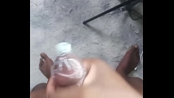 Labeto safe sex hot masturbation cumshot in a condom to my song " sex machine "