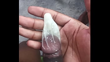 Labeto safe sex hot masturbation cumshot in a condom to my song " sex machine "