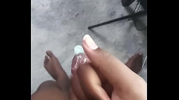 Labeto safe sex hot masturbation cumshot in a condom to my song " sex machine "