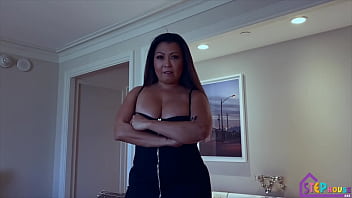 Asian step mom cheating with step son trailer