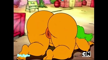 Chowder endivia muestra sus enormes atributos y juega con su cosita