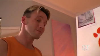 Stroked to climax by her feet