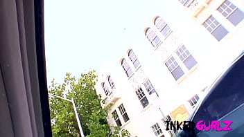 Inkedgurlz nice inked babe get weird bang