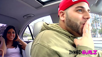 Inkedgurlz nice inked babe get weird bang