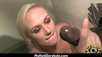 Sexy wild lady deepthroats at gloryhole 22