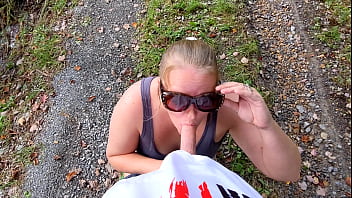 Walking outside and fucking in the middle of the road