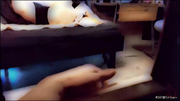 Sloppy behaviour with condom at gloryhole stranger cum on my pussy lips