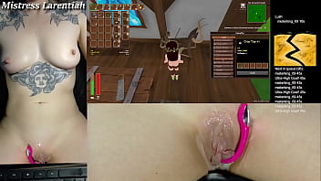 Playing some more tropical monster girls by sweetcakesnsfw on stream with cum dripping out of my wet pussy